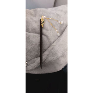 Glam Green and Black Hair Stick